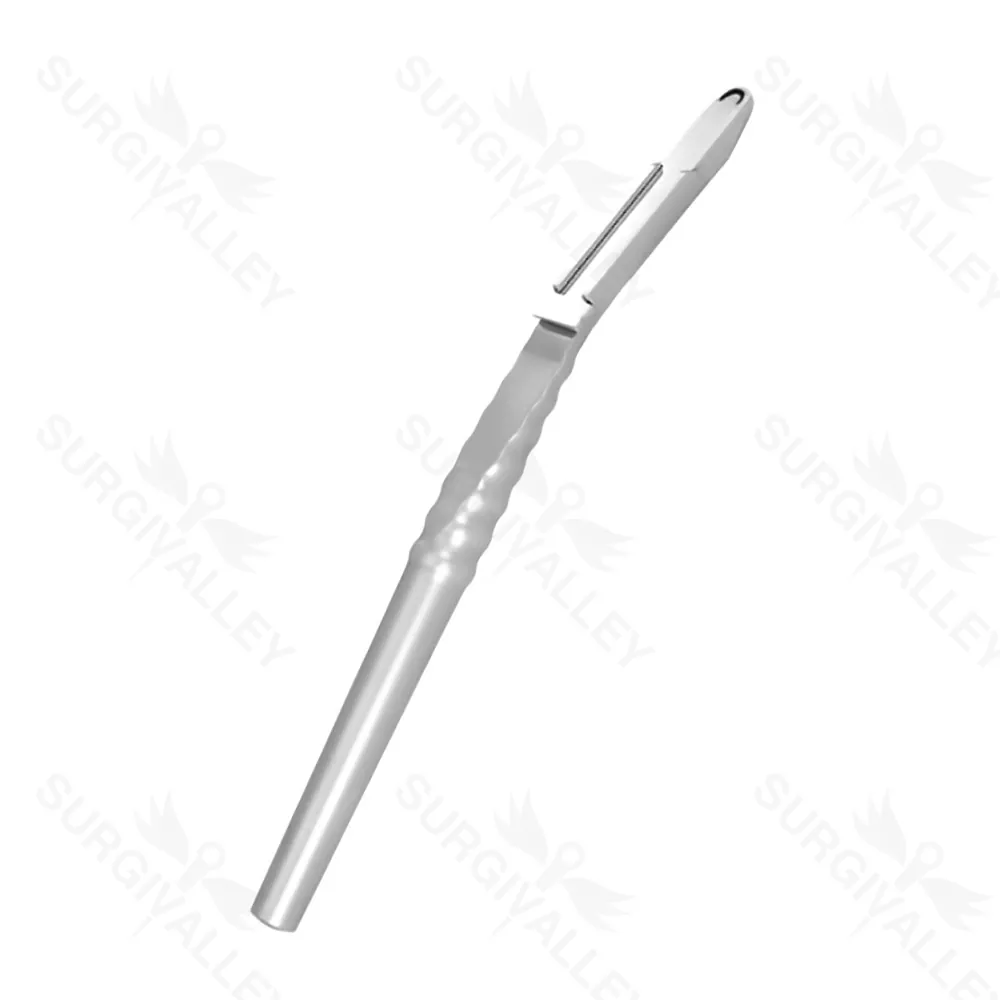 Bone Scraper With Reservoir Curved 155mm Implant Instruments