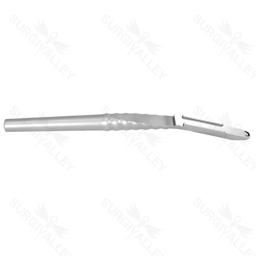 Bone Scraper With Reservoir Curved 155mm Implant Instruments