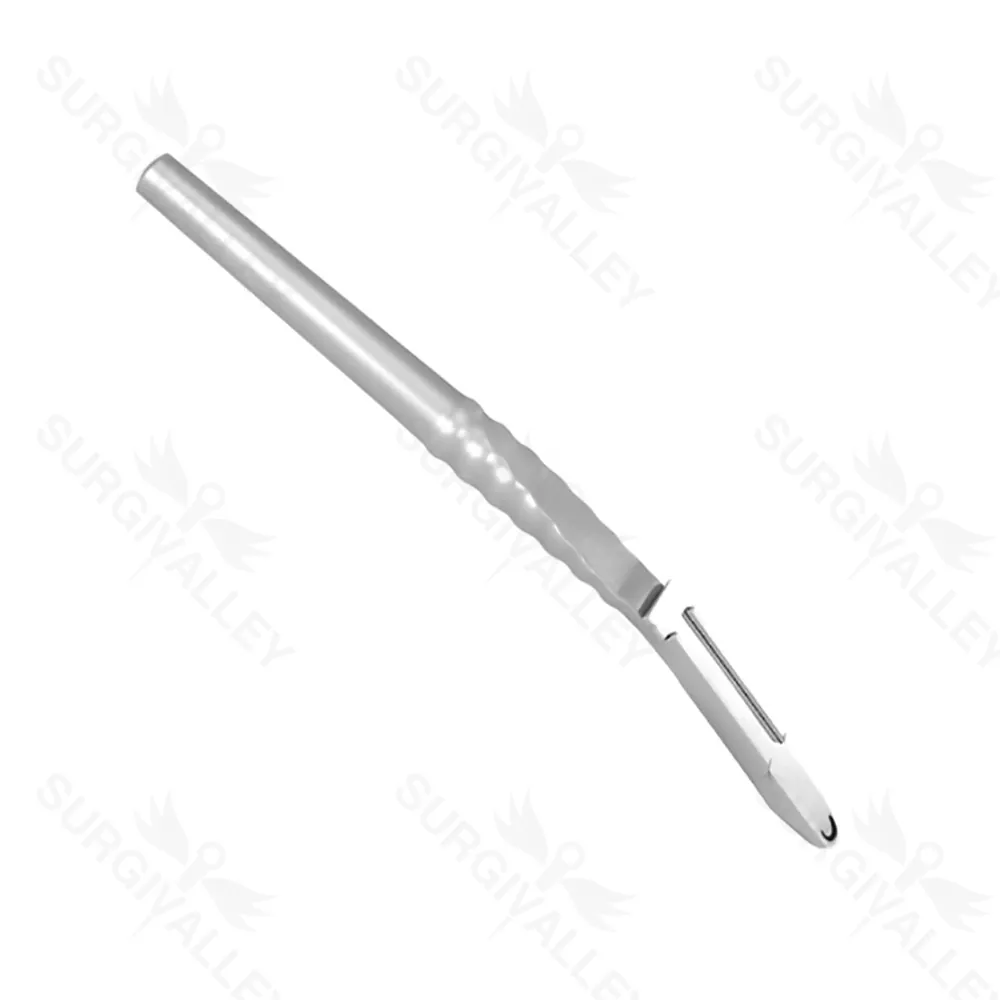 Bone Scraper With Reservoir Curved 155mm Implant Instruments
