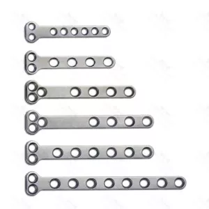 3.5mm Small T Locking Plate 2 to 8 Holes 6 Pcs Set Stainless Steel Orthopedic – surgivalley (SV-10-1564)