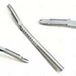 Bone Scraper Curved & Straight Implant Hand Held Bone Grafting Dental Instruments