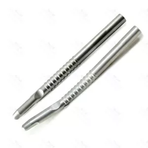 Bone Scraper Curved & Straight Implant Hand Held Bone Grafting Dental Instruments – surgivalley (SV-10-1520)