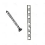 DCP Small Plates 3.5mm 6 - 12 Holes &amp; 3.5mm Cortical Screw 16 - 30mm Lot 88 pcs