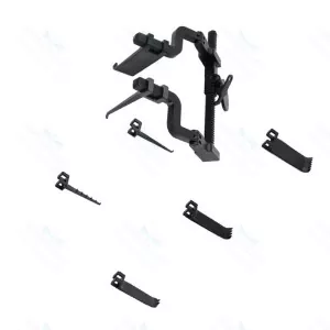 McCulloch Micro Discectomy Lumbar Retractor 38 PCs Set With Black Color – surgivalley (SV-10-1420)