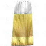 Rhoton Micro Dissector Set 20 Pieces with Gold Neurosurgery Surgical Instruments