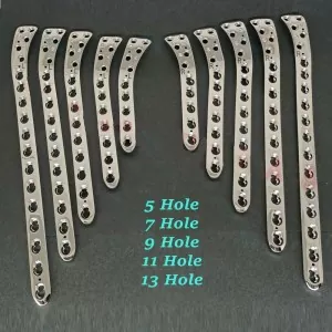 Veterinary Proximal Lateral Tibia Plates 5.0mm -Set of 10pcs L5/R5 SS Instrument – surgivalley (SV-10-1259)