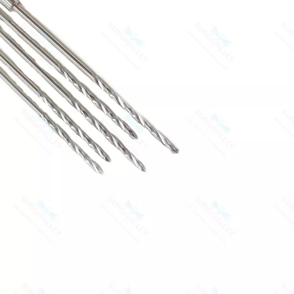 Veterinary Q.C. Drill Bit 2.0mm x 100mm Surgical Instruments (Lot of 5 pcs) SS