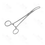 Single Use Disposable Allis Coakely Tonsil Clamp Curved One Open Ring 7 7/8 Inch