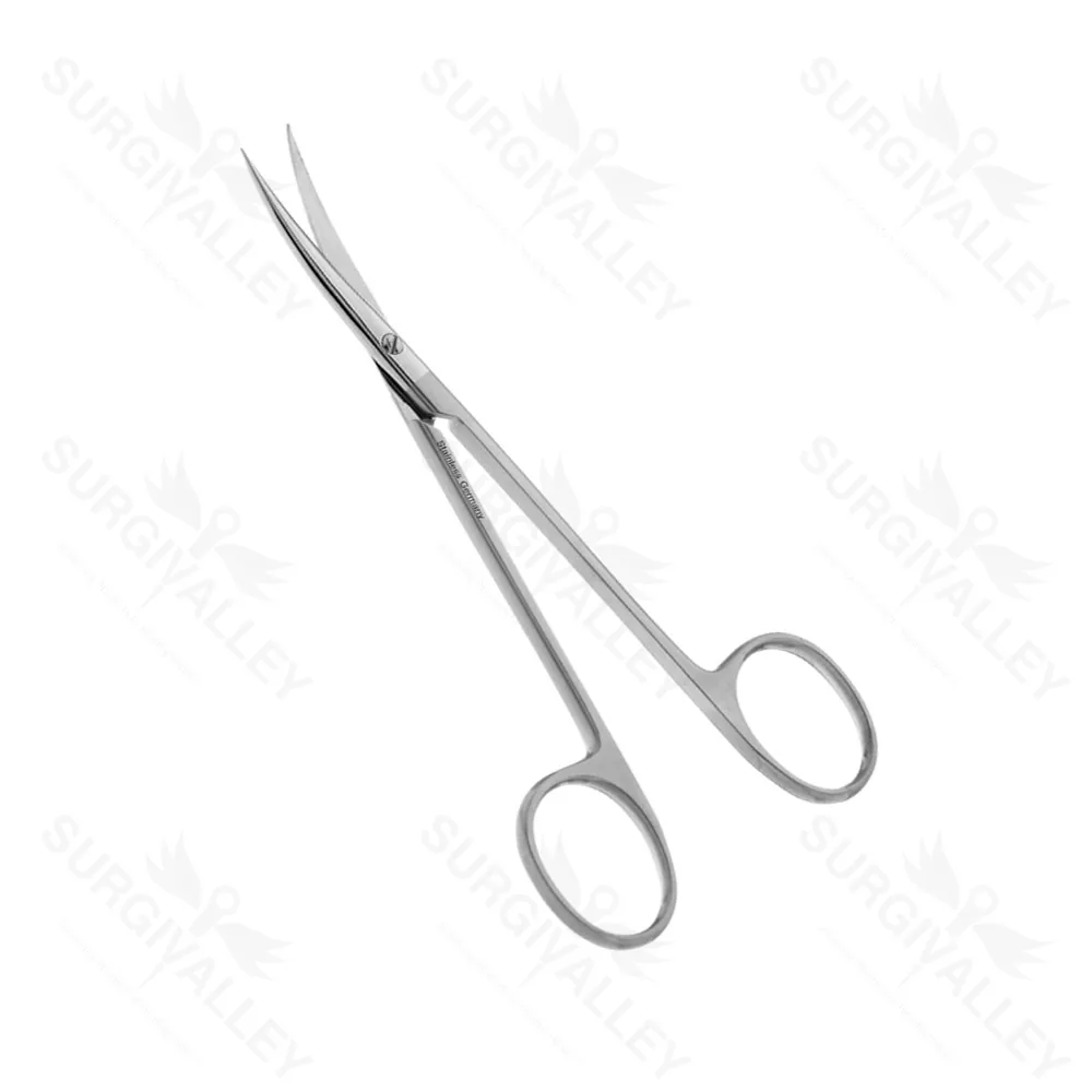 Single Use Disposable Brophy Gum Suture Scissors Straight Curved Sharp Blade 14.6cm