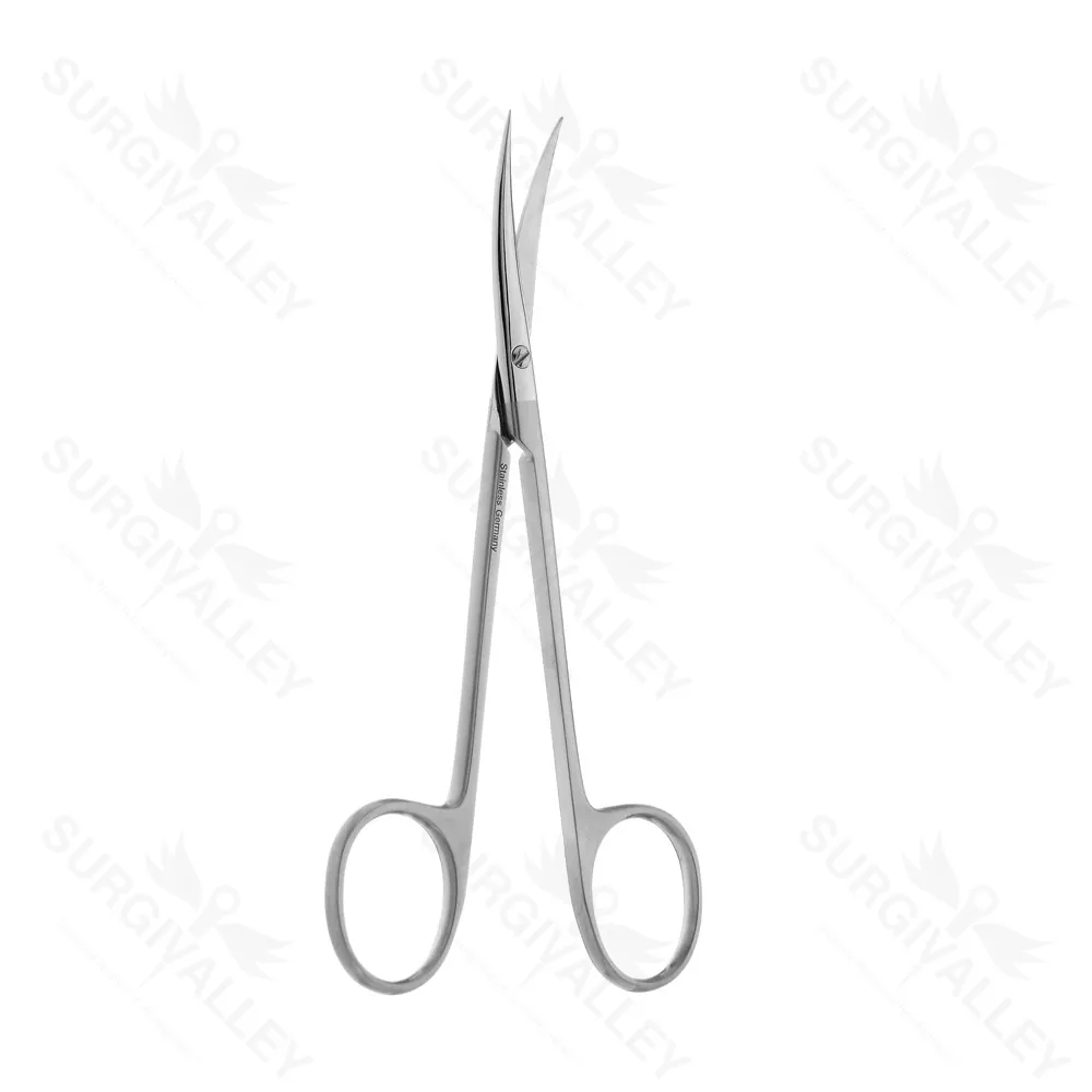 Single Use Disposable Brophy Gum Suture Scissors Straight Curved Sharp Blade 14.6cm