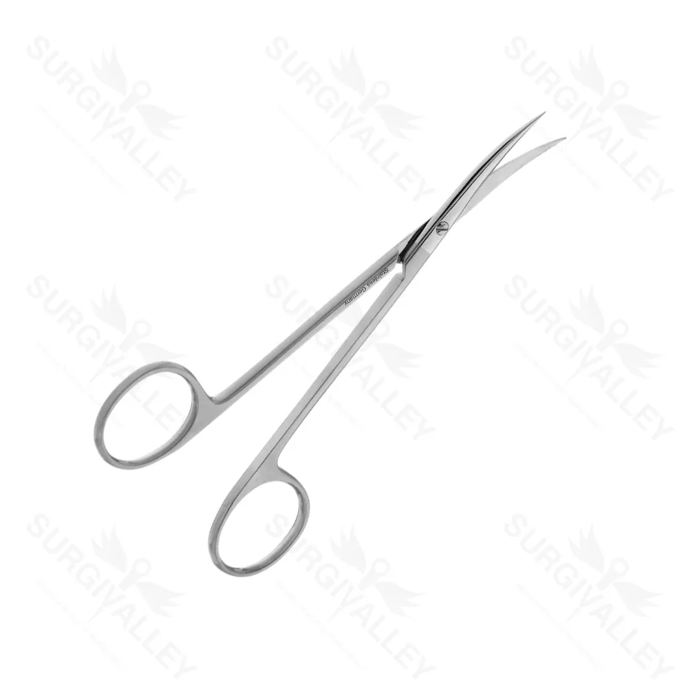 Single Use Disposable Brophy Gum Suture Scissors Straight Curved Sharp Blade 14.6cm
