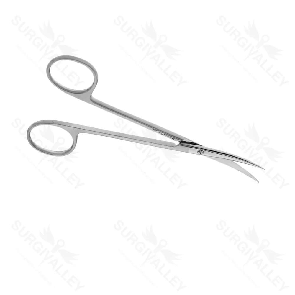 Single Use Disposable Brophy Gum Suture Scissors Straight Curved Sharp Blade 14.6cm