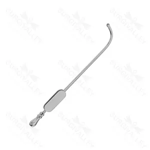 Single Use Disposable Eicken Antrum Suction Tube Bulbous Tip Long Curved 15cm – surgivalley (SV-10-2610)