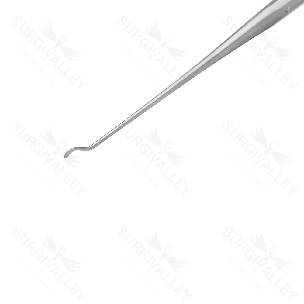 Hough Whirlybird Excavator Tip 0.7 X 3.0mm Curved Left Right 2.3cm Round Handle