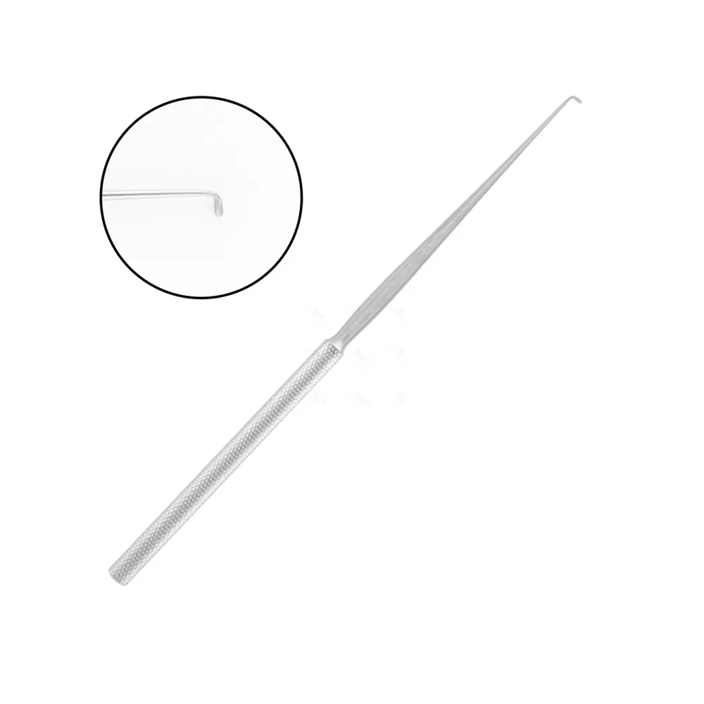 Wagener Nerve Vessel Hook Probe Ended Tip 5 mm Round Handle Short Non Sterile Reusable 15cm