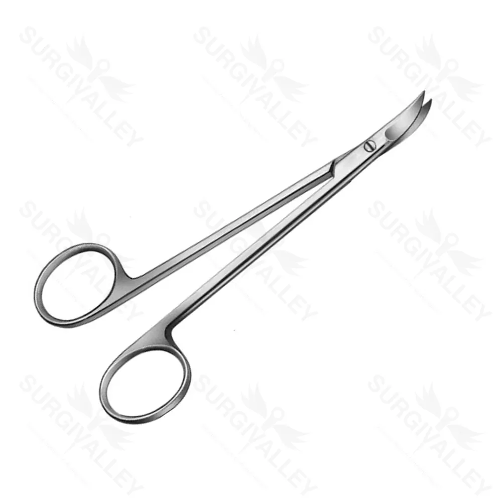 Chadwick Scissors Delicate Sharp Curved 4 1/2 Inch Eye Surgery Scissors