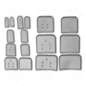 25.4×25.4mm Osteotome Guards – vented blue – surgivalley (S01-77-00-04)