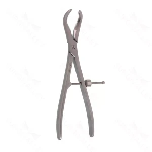 9″ Bone Reduction Forceps Curved – surgivalley (S01-78-00-478)
