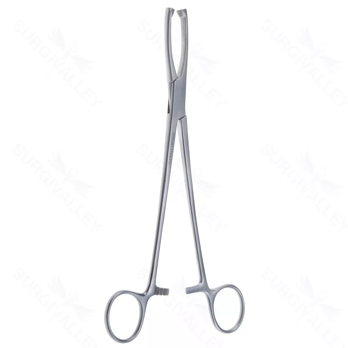8 1/4″ Jacobs Vulsellum Forceps – straight 2×2 teeth