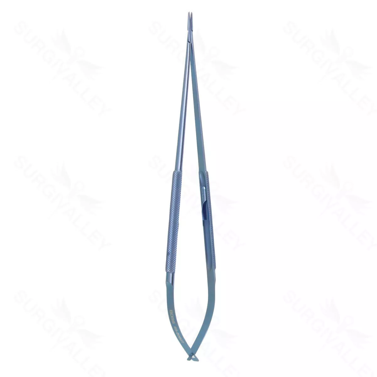 9″ LighTouch Needle Holder – round handle titanium