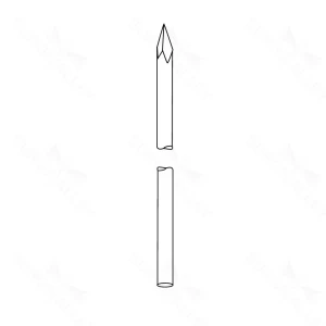 9″ Steinman Pin Smooth – single Trocar 5/32″ 6pk – surgivalley (S01-89-00-784)