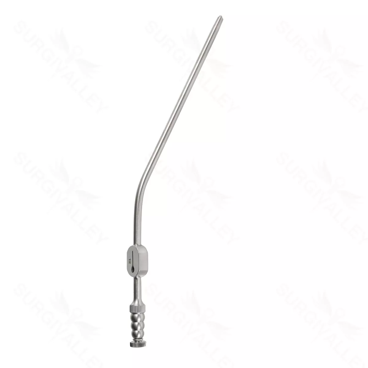 Raindrop Suction Tube – 12fr tapered angled W/L 5″