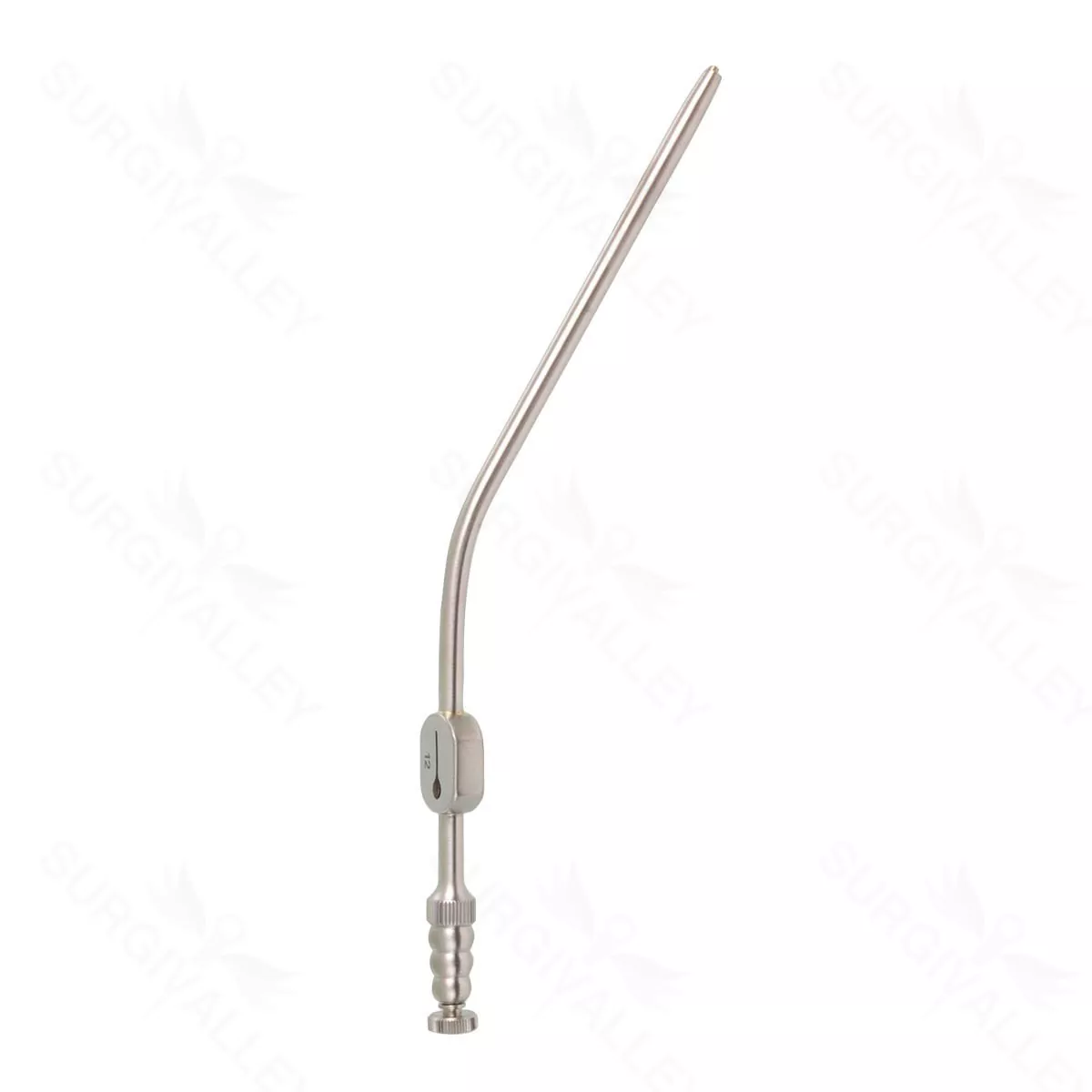 Raindrop Suction Tube – 12fr tapered angled W/L 4″