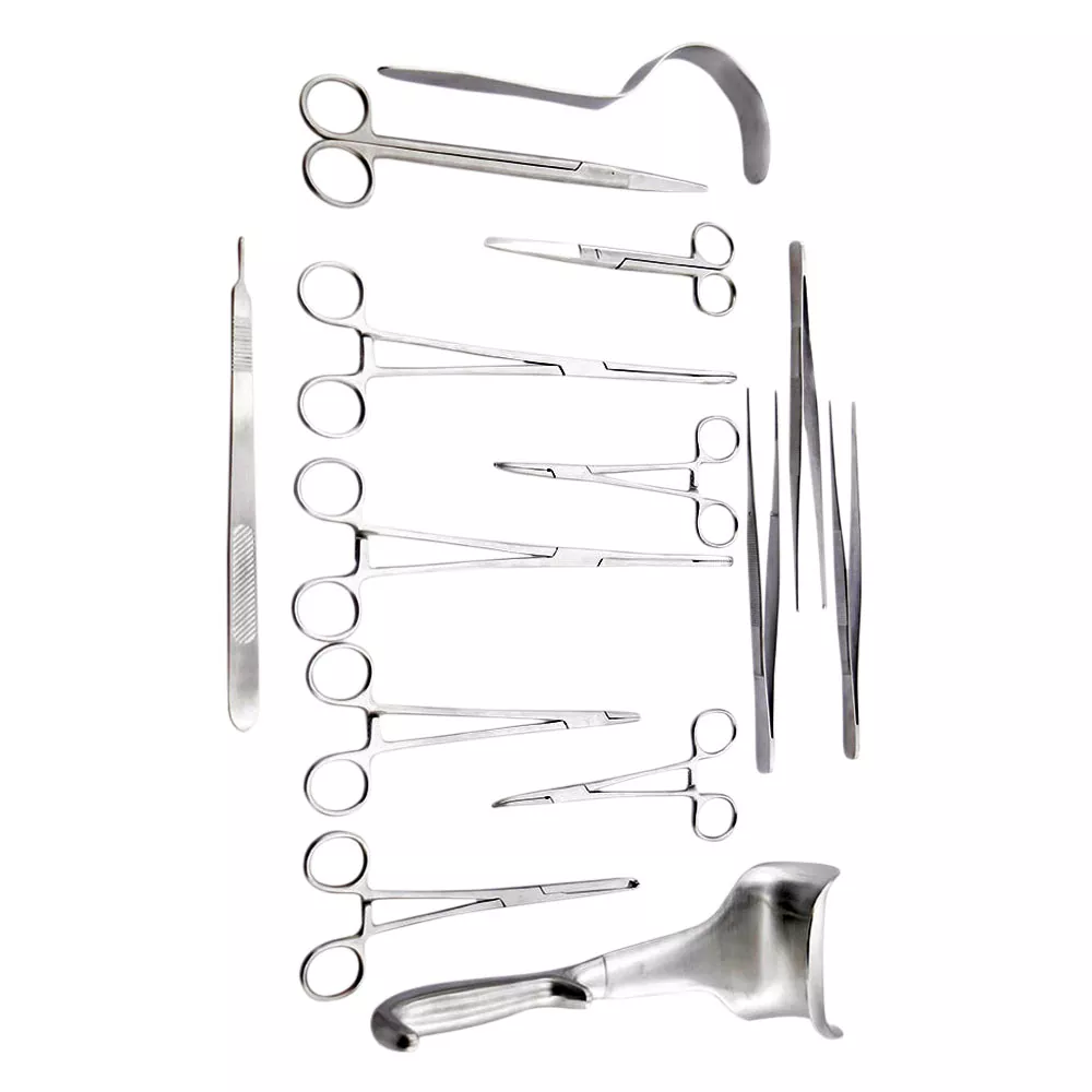 Or Grade Cesarean Section Surgical Instruments Set Of 25 Pieces