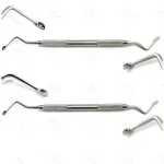 Hemingway Bone Curettes 2 Pcs Cleaning the Alveolus Bone Fragments Dental Tools New