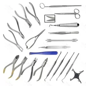 Orthodontic Dental Instruments Ortho Composite Set 23 Pcs – surgivalley (SV-98-887)