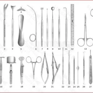 Oculoplastic Ophthalmic Surgery Instruments Set – surgivalley (SV-10-3012)
