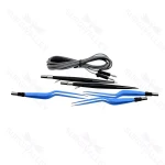 Bipolar European Forceps Bayonet Straight & Irrigation Set Reusable with Cord