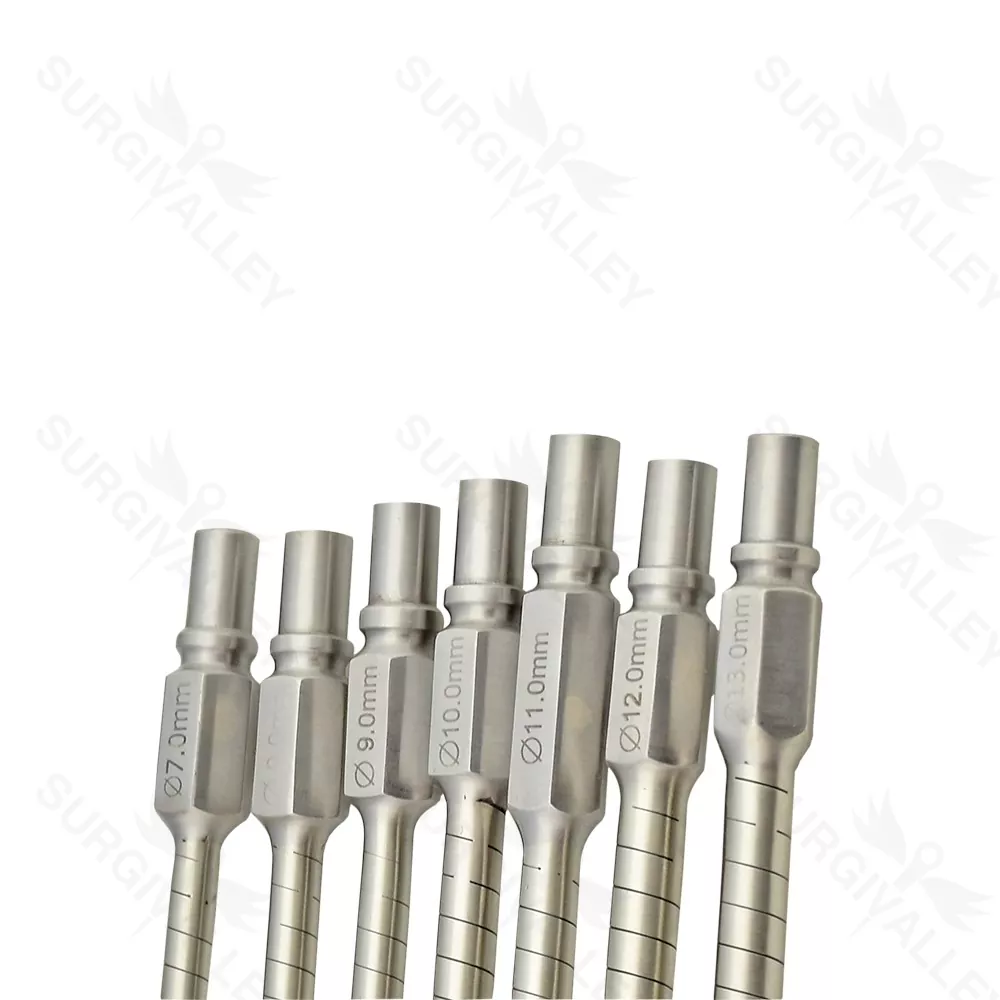 Orthopaedic Flexible Reamer Set Of 7 Pieces
