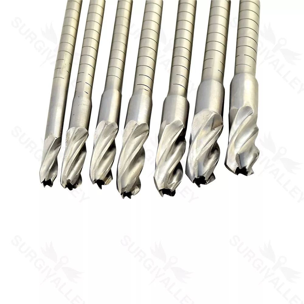 Orthopaedic Flexible Reamer Set Of 7 Pieces