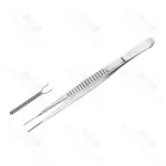 Cooley Atraumatic Vascular Tissue Forceps 1.5mm Tip Straight 6 Inch